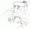 Rasenmäher 22045B - Toro Walk-Behind Mower (SN: 6900001 - 6999999) (1996) Listas de piezas de repuesto y dibujos GAS TANK ASSEMBLY