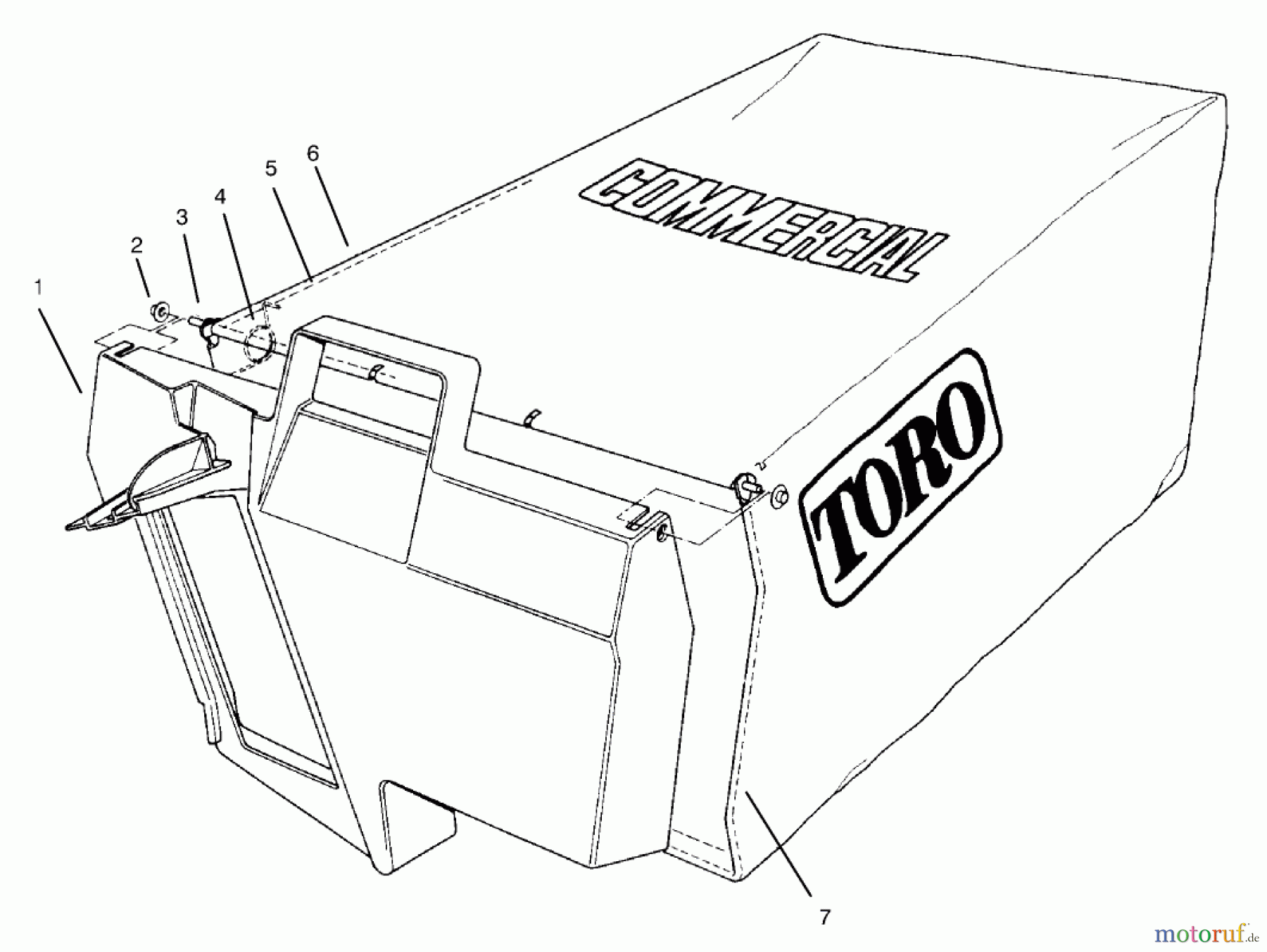  Rasenmäher 22045B - Toro Walk-Behind Mower (SN: 6900001 - 6999999) (1996) GRASS BAG ASSEMBLY NO. 11-5609