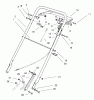 Rasenmäher 22140 - Toro Recycler Mower (SN: 790000001 - 799999999) (1997) Listas de piezas de repuesto y dibujos HANDLE ASSEMBLY