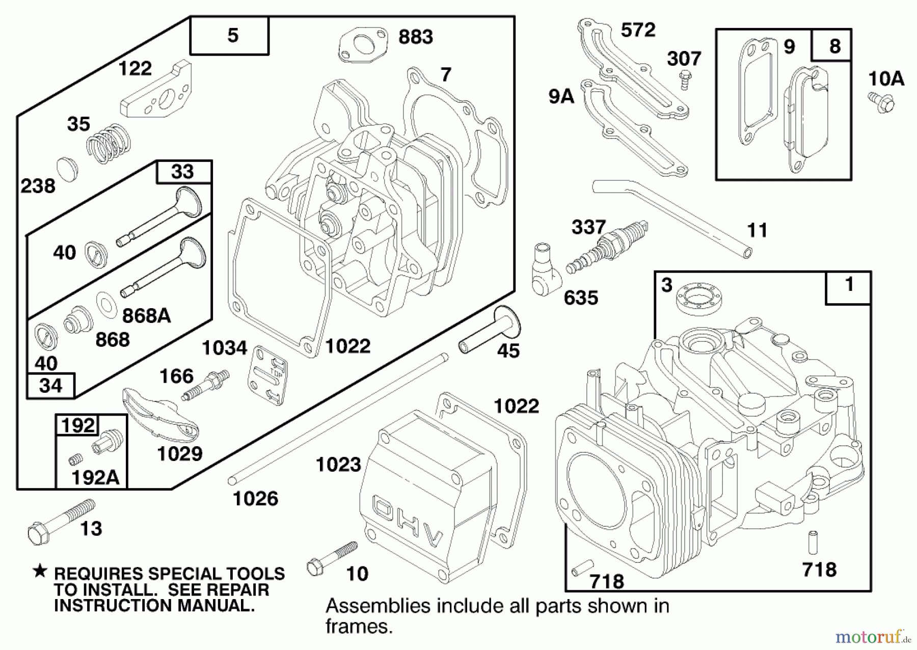  Rasenmäher 22141 - Toro Walk-Behind Mower (SN: 790000001 - 799999999) (1997) ENGINE GTS 150 #1