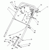 Rasenmäher 22145 - Toro ProLine 21" Recycler Mower (SN: 5900001 - 5999999) (1995) Listas de piezas de repuesto y dibujos HANDLE ASSEMBLY