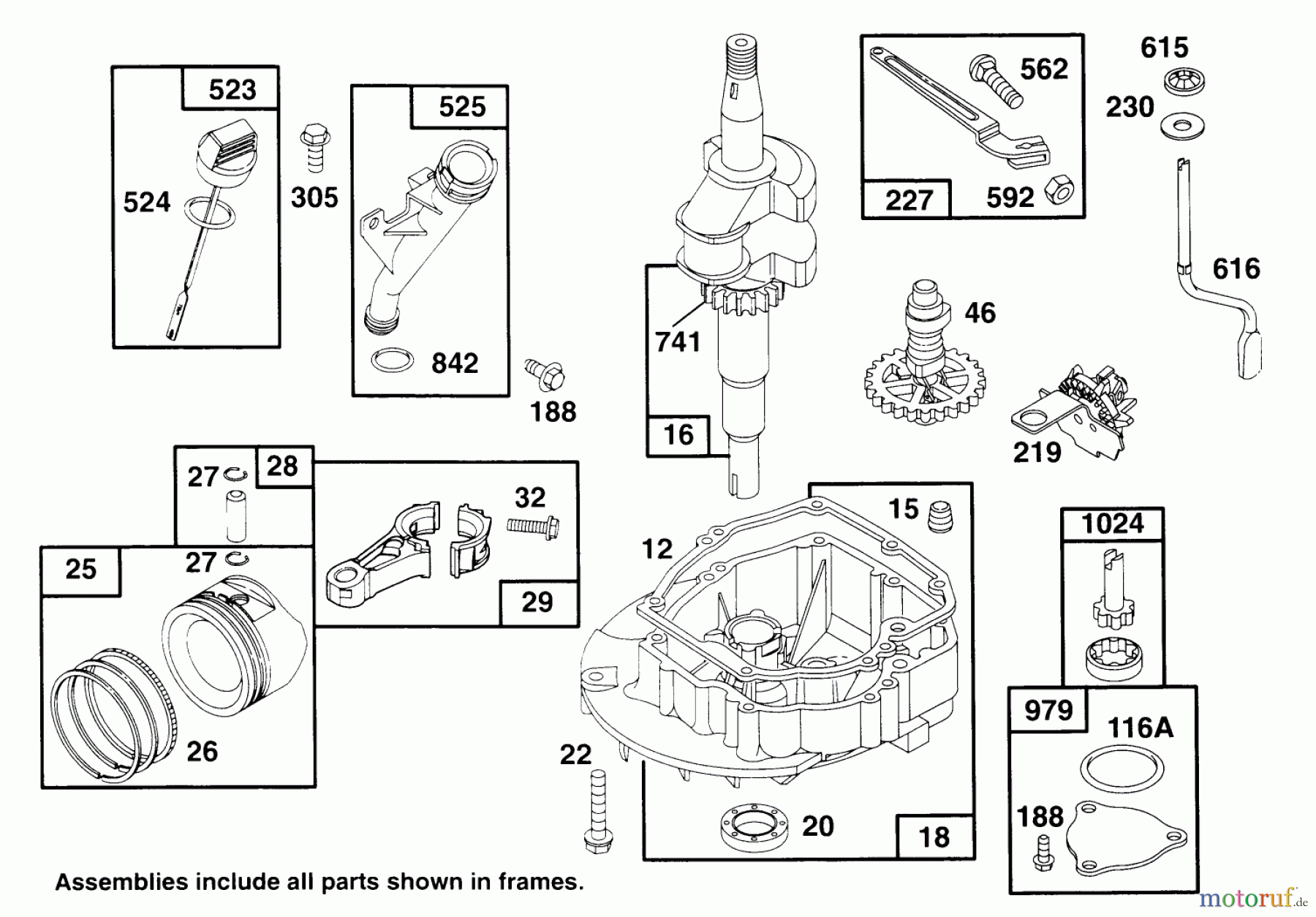  Rasenmäher 22145 - Toro Walk-Behind Mower (SN: 69000001 - 69999999) (1996) ENGINE GTS 150 #2