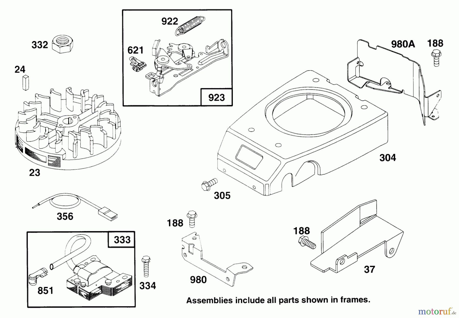  Rasenmäher 22145 - Toro Walk-Behind Mower (SN: 69000001 - 69999999) (1996) ENGINE GTS 150 #6