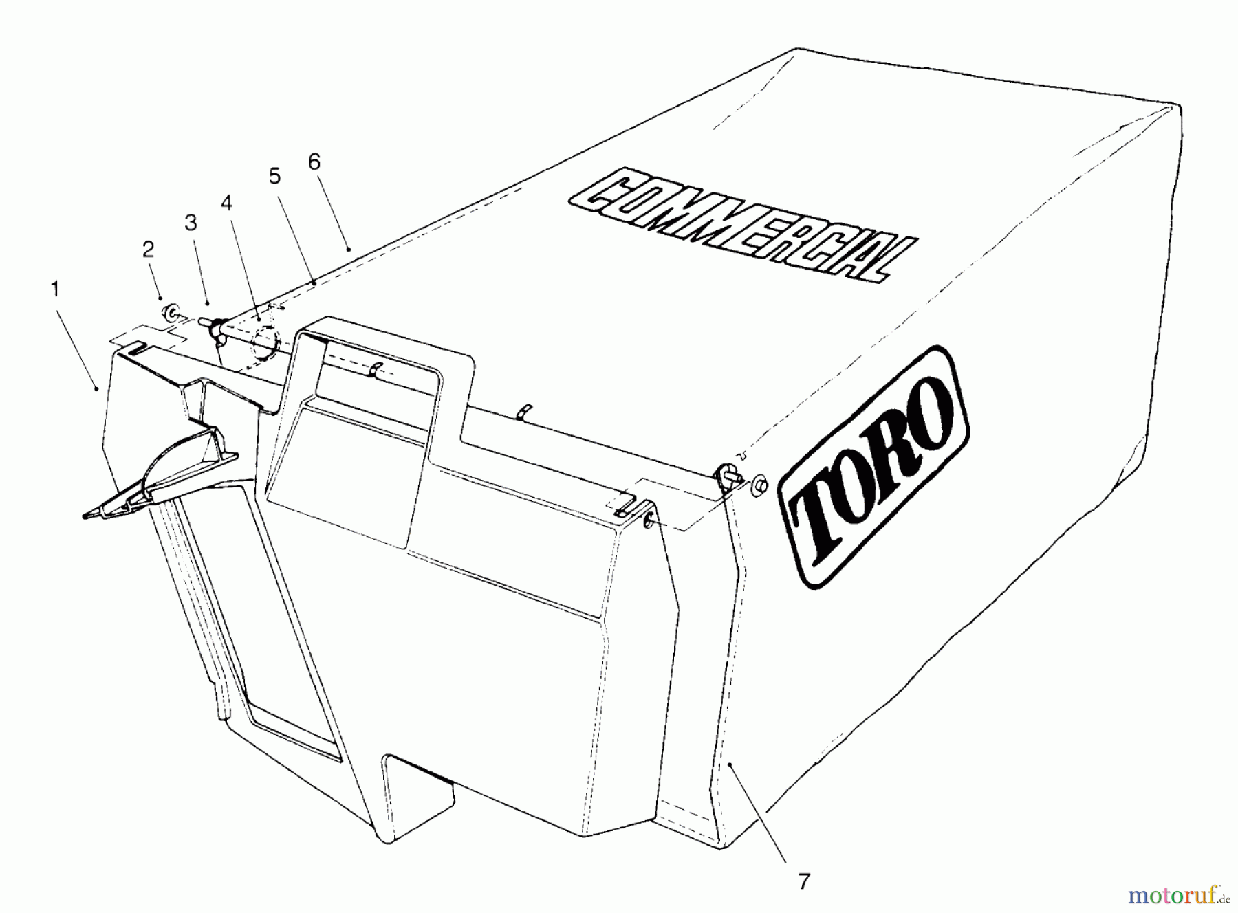  Rasenmäher 22145 - Toro Walk-Behind Mower (SN: 69000001 - 69999999) (1996) GRASS BAG ASSEMBLY NO. 11-5609