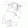 Rasenmäher 22145 - Toro Walk-Behind Mower (SN: 69000001 - 69999999) (1996) Listas de piezas de repuesto y dibujos HANDLE ASSEMBLY