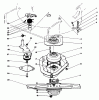 Rasenmäher 22151 - Toro Walk-Behind Mower (SN: 2000001 - 2999999) (1992) Listas de piezas de repuesto y dibujos BLADE BRAKE CLUTCH ASSEMBLY