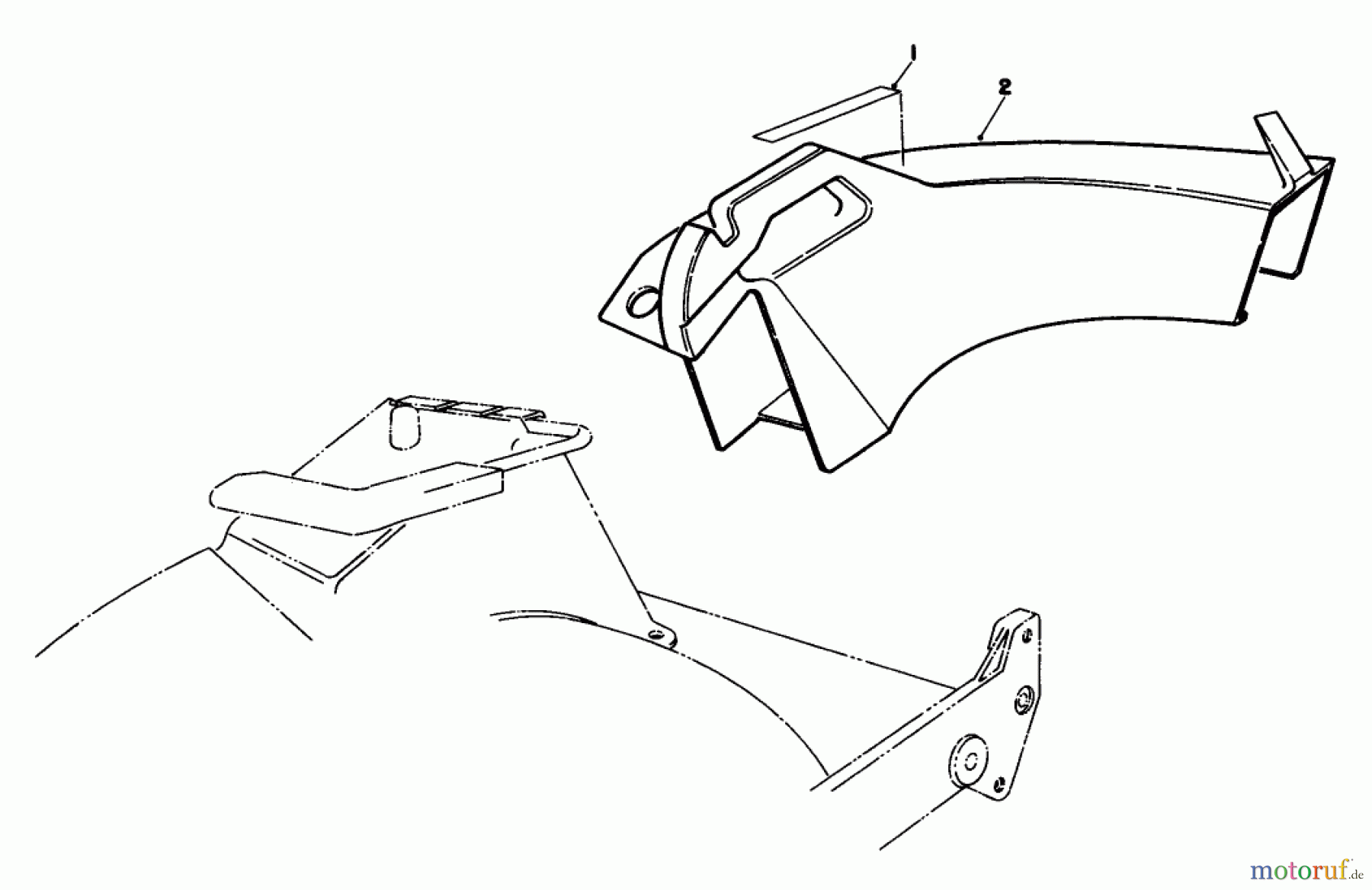  Rasenmäher 22151 - Toro Walk-Behind Mower (SN: 2000001 - 2999999) (1992) SIDE DISCHARGE CHUTE MODEL NO. 59168 (OPTIONAL)