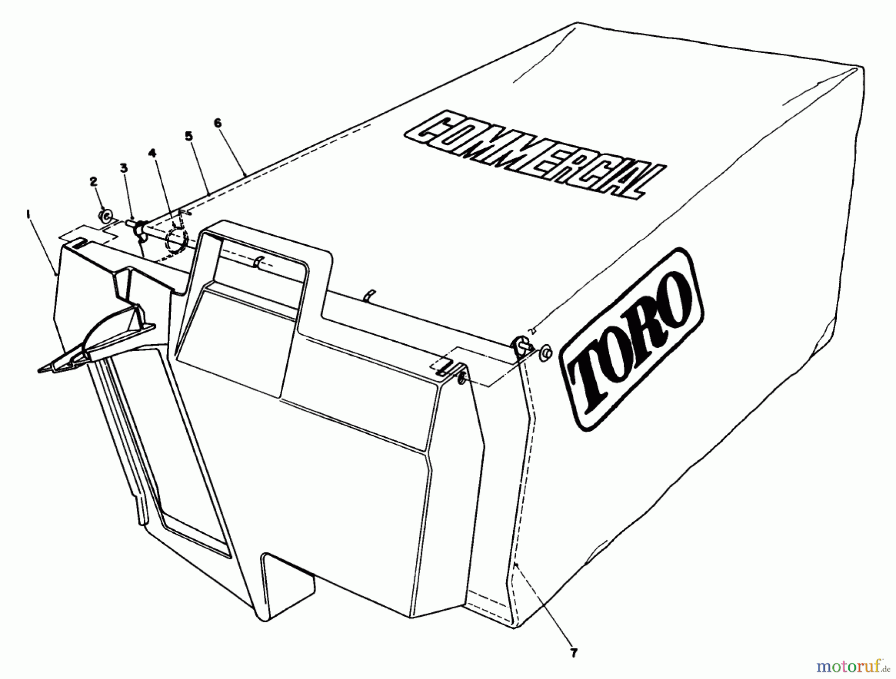  Rasenmäher 22151 - Toro Walk-Behind Mower (SN: 3900001 - 3900855) (1993) GRASS BAG ASSEMBLY NO. 11-5609