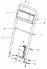 Rasenmäher 22151 - Toro Walk-Behind Mower (SN: 3900001 - 3900855) (1993) Listas de piezas de repuesto y dibujos HANDLE ASSEMBLY