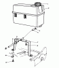 Rasenmäher 22151 - Toro Walk-Behind Mower (SN: 3900856-3999999) (1993) Listas de piezas de repuesto y dibujos GAS TANK ASSEMBLY