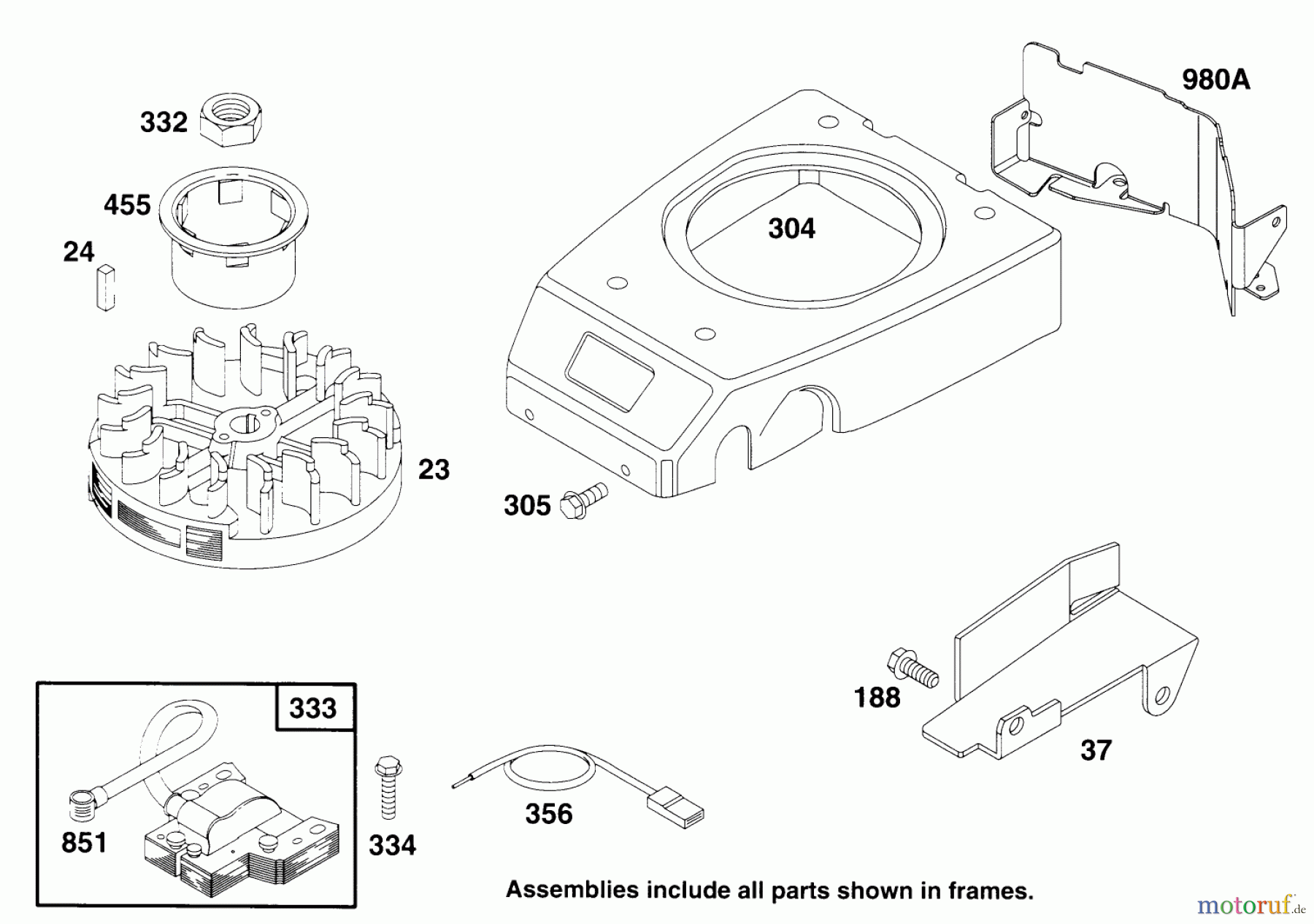  Rasenmäher 22151 - Toro Walk-Behind Mower (SN: 4900001 - 4999999) (1994) ENGINE GTS 150 #6