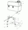 Rasenmäher 22151 - Toro Walk-Behind Mower (SN: 5900001 - 5999999) (1995) Listas de piezas de repuesto y dibujos GAS TANK ASSEMBLY