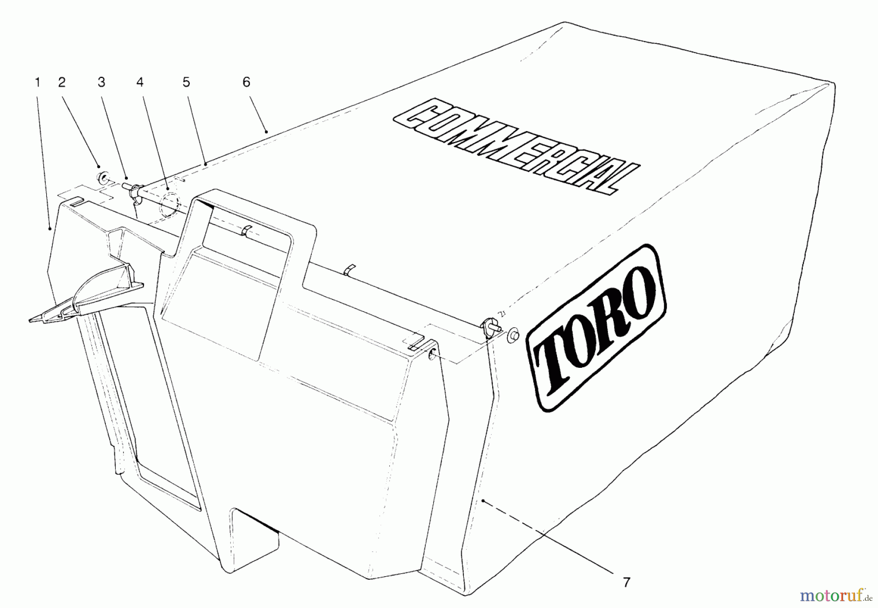  Rasenmäher 22151 - Toro Walk-Behind Mower (SN: 6900001 - 6999999) (1996) GRASS BAG ASSEMBLY NO. 11-5609