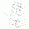 Rasenmäher 22151 - Toro Walk-Behind Mower (SN: 6900001 - 6999999) (1996) Listas de piezas de repuesto y dibujos HANDLE ASSEMBLY