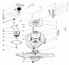 Rasenmäher 22154 - Toro Walk-Behind Mower (SN: 7900001 - 7999999) (1997) Listas de piezas de repuesto y dibujos BLADE BRAKE CLUTCH ASSEMBLY