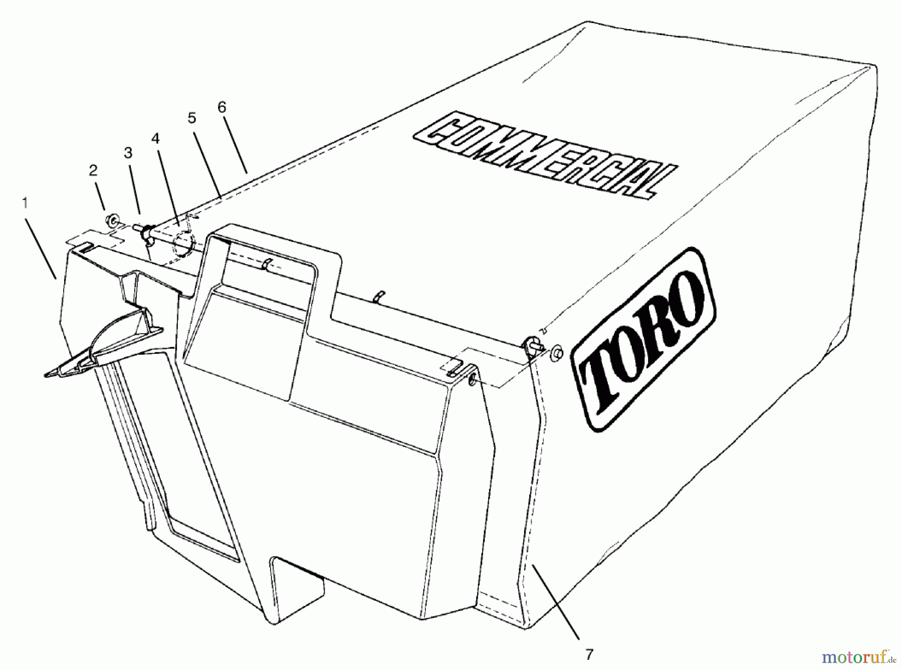  Rasenmäher 22154B - Toro Walk-Behind Mower (SN: 6900001 - 6999999) (1996) GRASS BAG ASSEMBLY NO. 11-5609