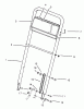 Rasenmäher 22154B - Toro Walk-Behind Mower (SN: 6900001 - 6999999) (1996) Listas de piezas de repuesto y dibujos HANDLE ASSEMBLY