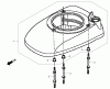 Rasenmäher 22155 - Toro Commercial 21" Lawn Mower (SN: 290000001 - 290999999) (2009) Listas de piezas de repuesto y dibujos FAN COVER ASSEMBLY HONDA GSV190LA A3T