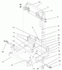 Compact Utility Attachments 22415 - Toro Rotary Broom, Dingo Compact Utility Loader (SN: 990001 - 999999) (1999) Listas de piezas de repuesto y dibujos MAIN MOUNT ASSEMBLY