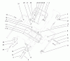 Rasenmäher 22157 - Toro 53cm Recycler/Rear-Bagger Mower (SN: 9900001 - 9999999) (1999) Listas de piezas de repuesto y dibujos HANDLE CONTROL ASSEMBLY