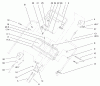 Rasenmäher 22157 - Toro 53cm Recycler/Rear-Bagger Mower (SN: 230000001 - 230999999) (2003) Listas de piezas de repuesto y dibujos HANDLE CONTROL ASSEMBLY