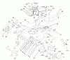 Rasenmäher 22157 - Toro 53cm Recycler/Rear-Bagger Mower (SN: 8900001 - 8999999) (1998) Listas de piezas de repuesto y dibujos HOUSING ASSEMBLY