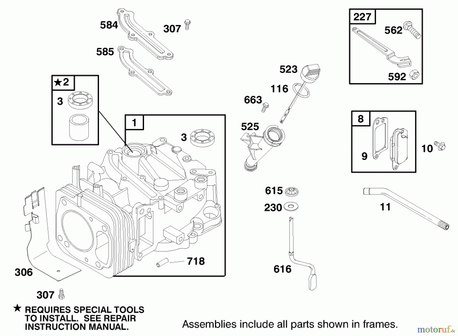  Rasenmäher 22161 - Toro Recycler Mower (SN: 200000001 - 200999999) (2000) ENGINE GTS-200 #1