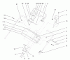 Rasenmäher 22162 - Toro Recycler Mower (SN: 200000001 - 200999999) (2000) Listas de piezas de repuesto y dibujos HANDLE CONTROL ASSEMBLY