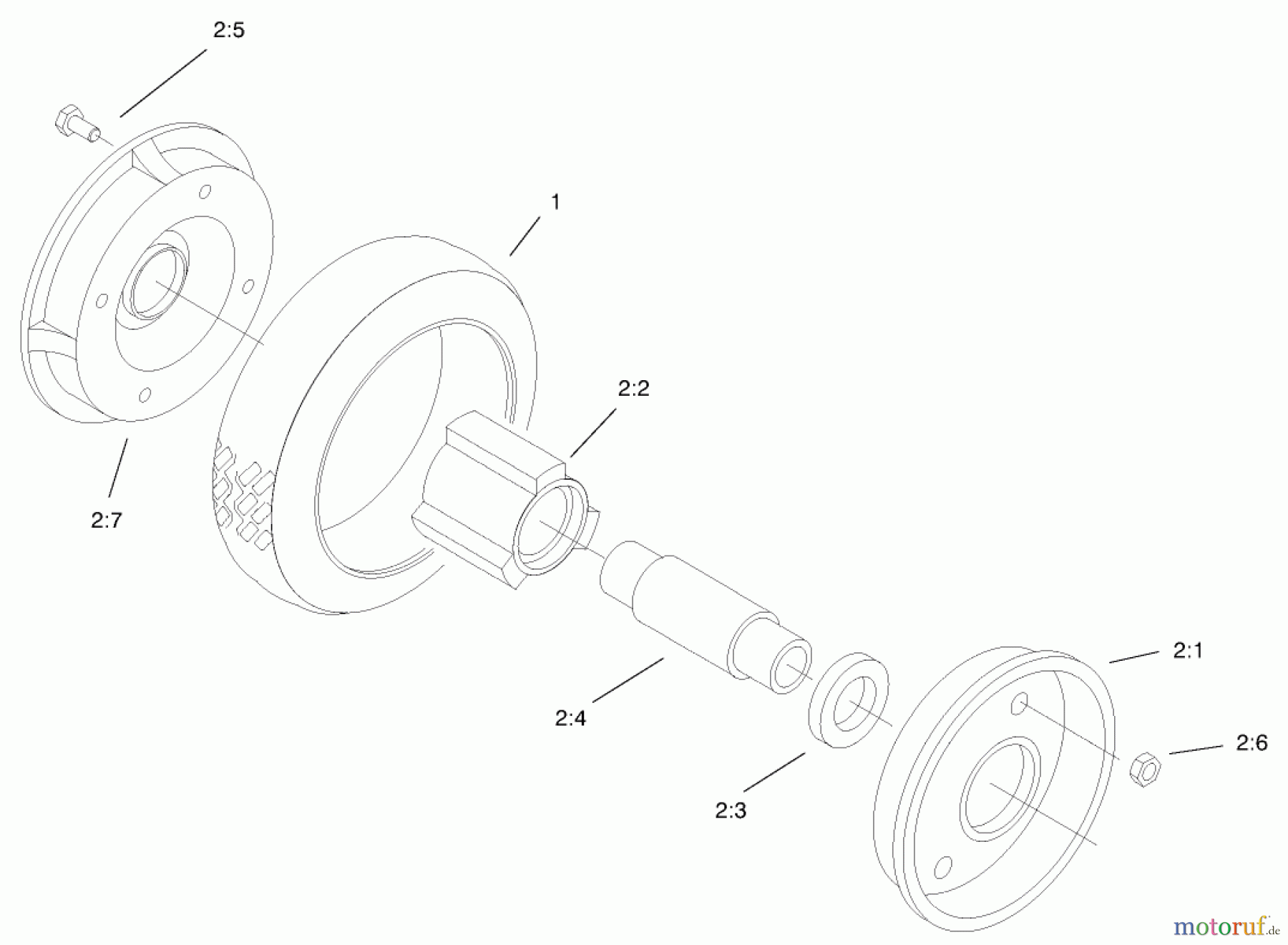  Rasenmäher 22162 - Toro Recycler Mower (SN: 200000001 - 200999999) (2000) REAR WHEEL & TIRE ASSEMBLY