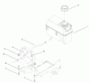 Rasenmäher 22162 - Toro Recycler Mower (SN: 210000001 - 210999999) (2001) Listas de piezas de repuesto y dibujos FUEL TANK ASSEMBLY