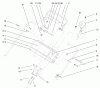 Rasenmäher 22162 - Toro Recycler Mower (SN: 210000001 - 210999999) (2001) Listas de piezas de repuesto y dibujos HANDLE CONTROL ASSEMBLY