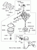 Rasenmäher 22163 - Toro PT21 Trim Mower (SN: 270000001 - 270999999) (2007) Listas de piezas de repuesto y dibujos CARBURETOR ASSEMBLY KAWASAKI FJ180V-AS28