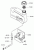 Rasenmäher 22163 - Toro PT21 Trim Mower (SN: 270000001 - 270999999) (2007) Listas de piezas de repuesto y dibujos FUEL TANK AND FUEL VALVE ASSEMBLY KAWASAKI FJ180V-AS28