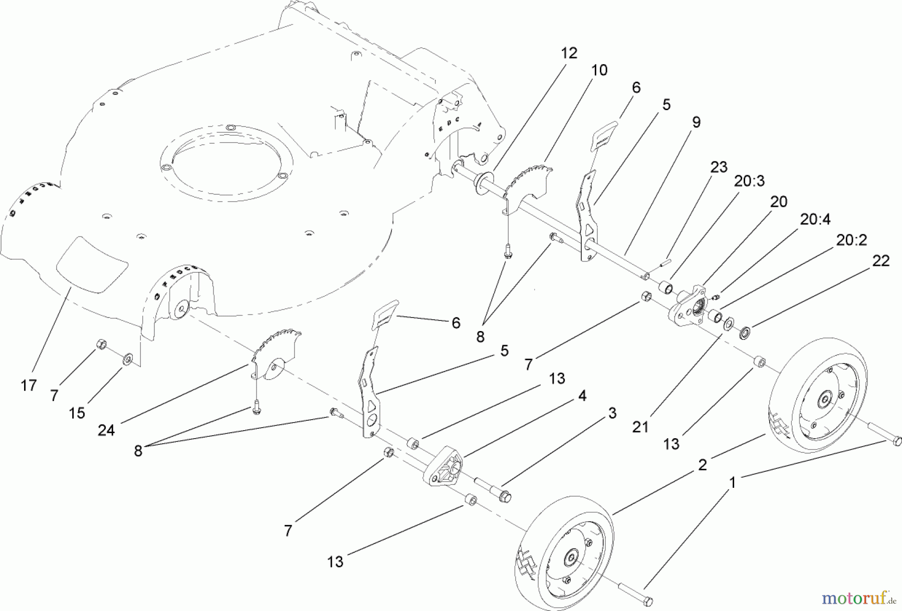  Rasenmäher 22163 - Toro PT21 Trim Mower (SN: 270000001 - 270999999) (2007) HEIGHT-OF-CUT ASSEMBLY