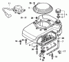 Rasenmäher 22166 - Toro 21" Heavy-Duty Recycler Mower (SN: 240000001 - 240999999) (2004) Listas de piezas de repuesto y dibujos FAN COVER ASSEMBLY HONDA GXV160K1 A1