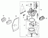 Rasenmäher 22167 - Toro 21" Heavy-Duty Recycler Mower (SN: 230000001 - 230999999) (2003) Listas de piezas de repuesto y dibujos CARBURETOR ASSEMBLY HONDA GXV160K1 A1