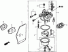 Rasenmäher 22168 - Toro 21" Heavy-Duty Recycler Mower (SN: 250000001 - 250999999) (2005) Listas de piezas de repuesto y dibujos CARBURETOR ASSEMBLY HONDA GXV160A1 T1AH