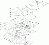 Rasenmäher 22168 - Toro 21" Heavy-Duty Recycler Mower (SN: 270000001 - 270999999) (2007) Listas de piezas de repuesto y dibujos HOUSING, CHUTE AND WHEEL ASSEMBLY