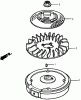 Rasenmäher 22168TE - Toro 53cm Heavy-Duty Recycler Mower (SN: 250000001 - 250999999) (2005) Listas de piezas de repuesto y dibujos FLYWHEEL ASSEMBLY HONDA GXV160A1 T1AH