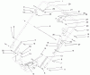 Rasenmäher 22170 - Toro Recycler Mower (SN: 210000001 - 210999999) (2001) Listas de piezas de repuesto y dibujos HANDLE AND CONTROLS ASSEMBLY