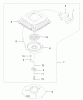 Rasenmäher 22170 - Toro Recycler Mower (SN: 230000001 - 230999999) (2003) Listas de piezas de repuesto y dibujos RECOIL STARTER ASSEMBLY