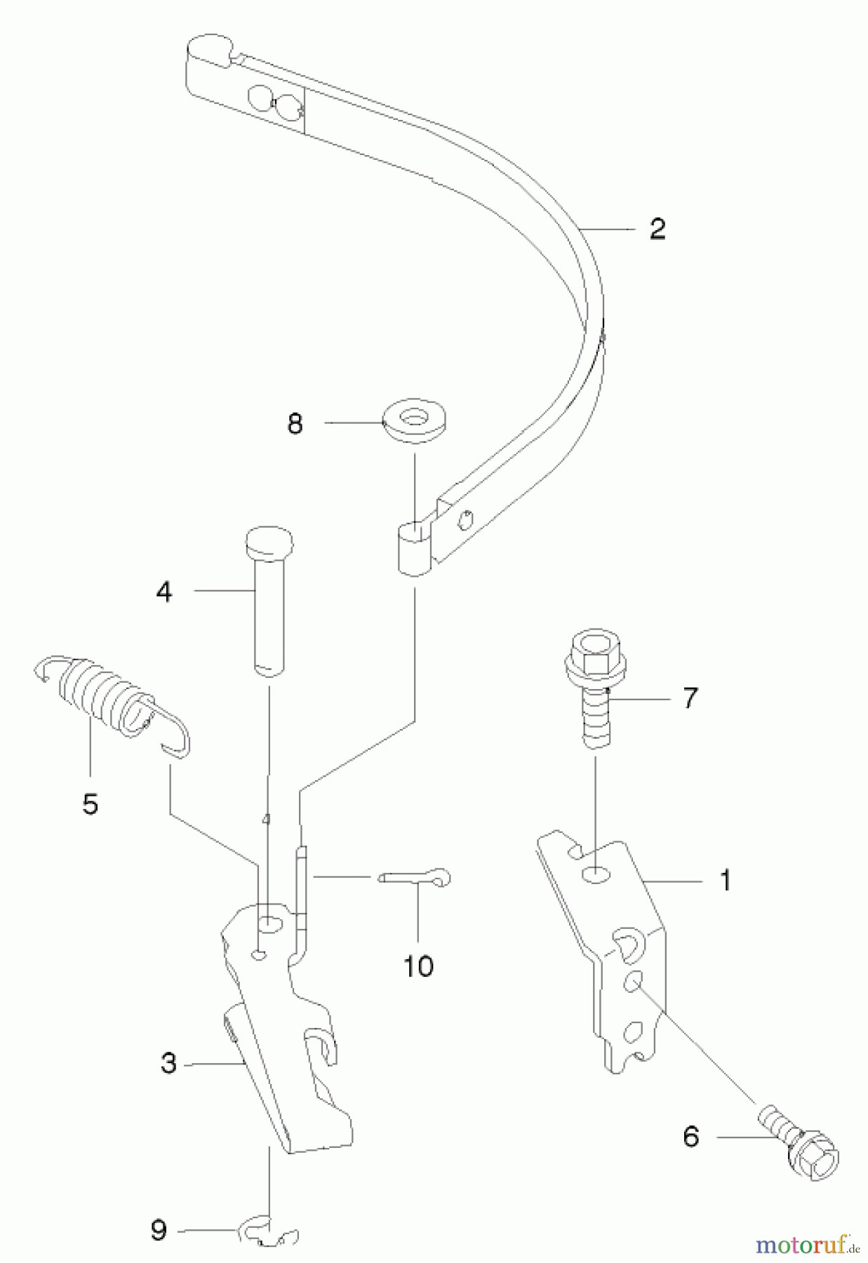  Rasenmäher 22171 - Toro Recycler Mower (SN: 230000001 - 230999999) (2003) BRAKE BAND ASSEMBLY