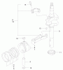 Rasenmäher 22172 - Toro Recycler Mower (SN: 220000001 - 220999999) (2002) Listas de piezas de repuesto y dibujos PISTON AND CRANKSHAFT ASSEMBLY