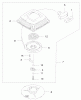 Rasenmäher 22172 - Toro Recycler Mower (SN: 210000001 - 210999999) (2001) Listas de piezas de repuesto y dibujos RECOIL STARTER ASSEMBLY