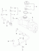 Rasenmäher 22173 - Toro 53cm Heavy-Duty Recycler Mower (SN: 230000001 - 230999999) (2003) Listas de piezas de repuesto y dibujos FUEL TANK AND VALVE ASSEMBLY