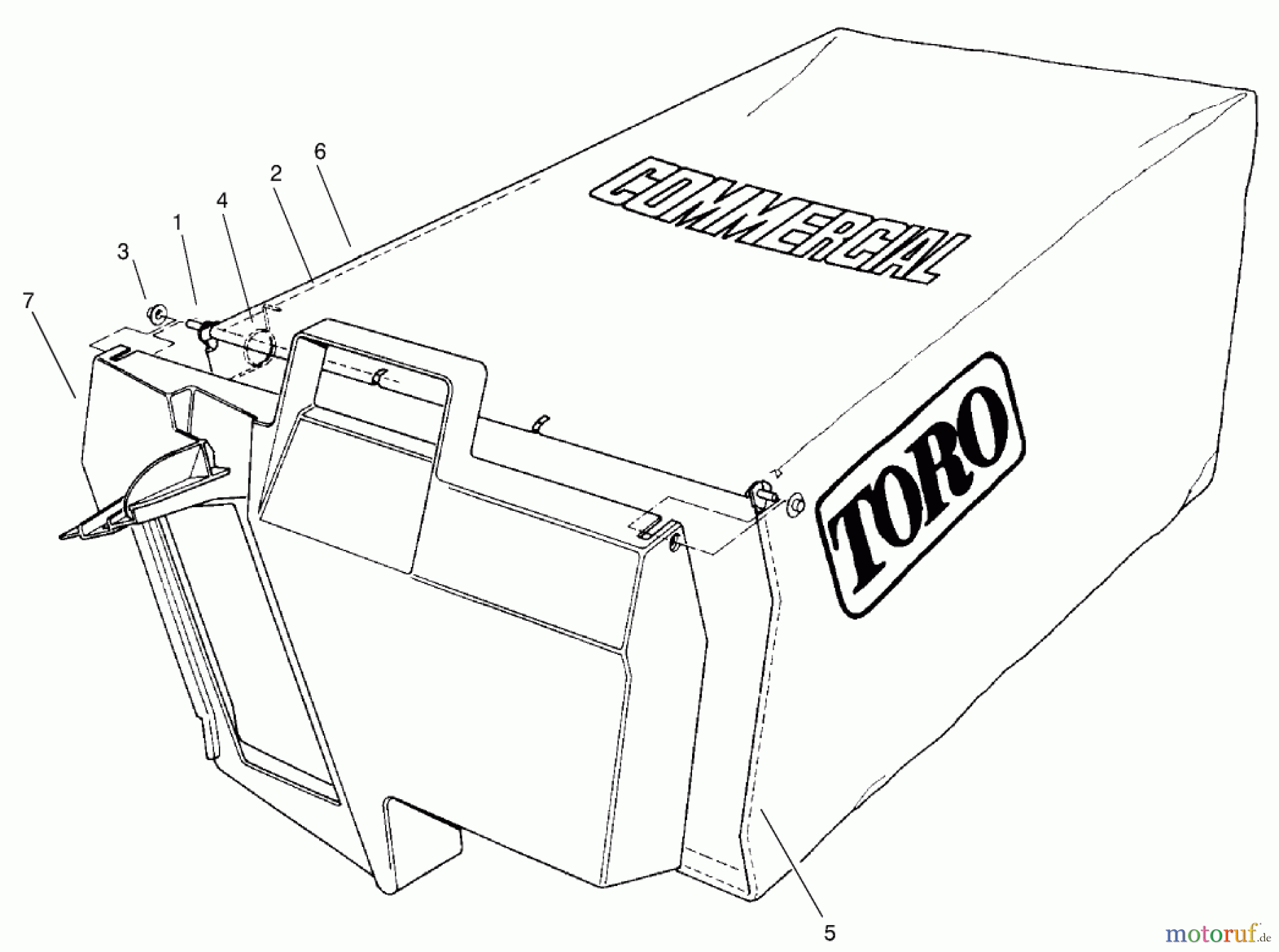  Rasenmäher 22173 - Toro 53cm Heavy-Duty Recycler Mower (SN: 220000001 - 220999999) (2002) GRASS BAG ASSEMBLY NO. 99-2535