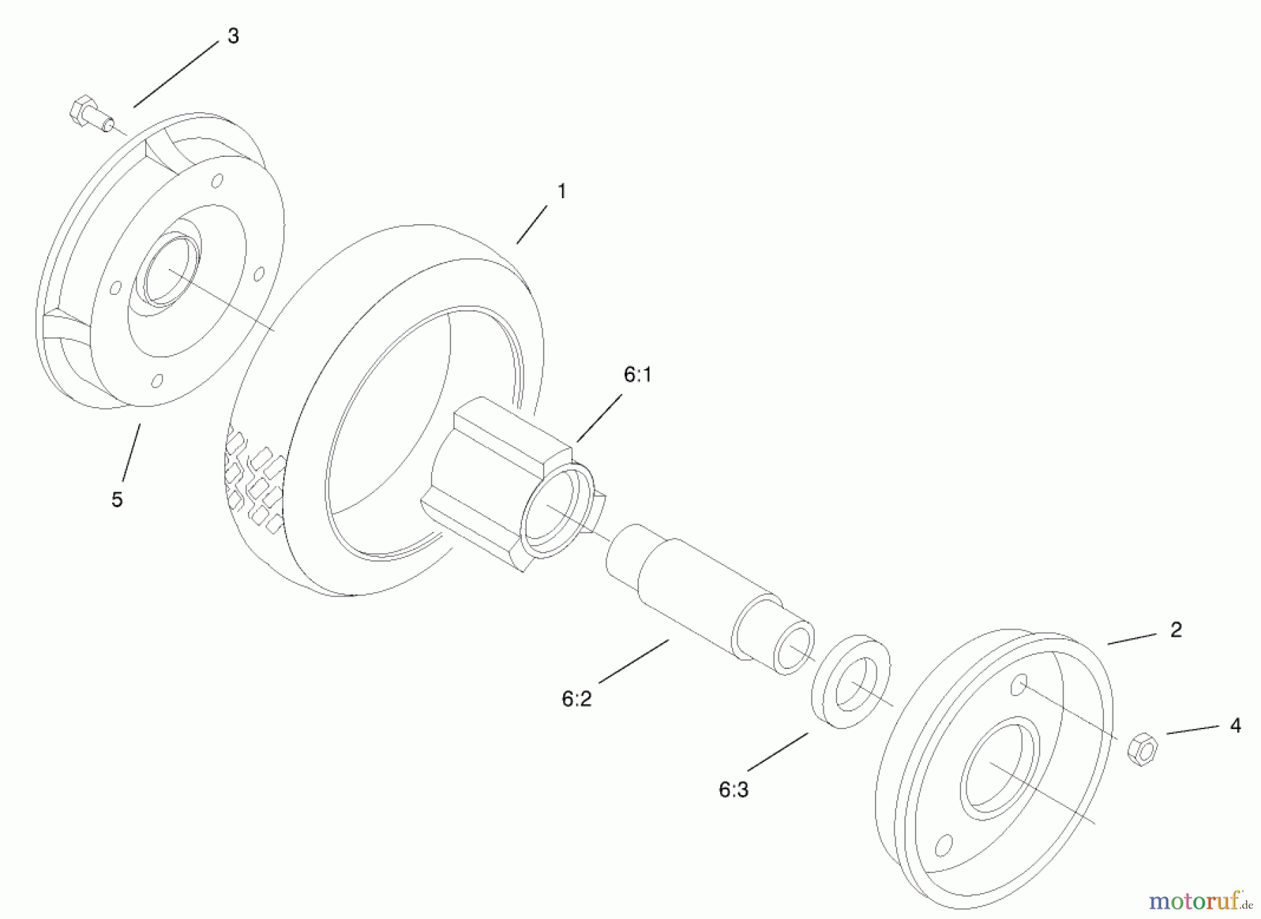  Rasenmäher 22173 - Toro 53cm Heavy-Duty Recycler Mower (SN: 220000001 - 220999999) (2002) REAR WHEEL AND TIRE ASSEMBLY NO. 74-1720