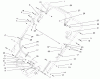 Rasenmäher 22174 - Toro 53cm Heavy-Duty Recycler Mower (SN: 210000001 - 210999999) (2001) Listas de piezas de repuesto y dibujos HANDLE AND CONTROL ASSEMBLY