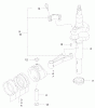 Rasenmäher 22174 - Toro 53cm Heavy-Duty Recycler Mower (SN: 210000001 - 210999999) (2001) Listas de piezas de repuesto y dibujos PISTON AND CRANKSHAFT ASSEMBLY