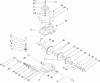 Rasenmäher 22176TE - Toro 53cm Heavy-Duty Recycler Mower (SN: 270000001 - 270999999) (2007) Listas de piezas de repuesto y dibujos GEAR CASE ASSEMBLY NO. 74-1861